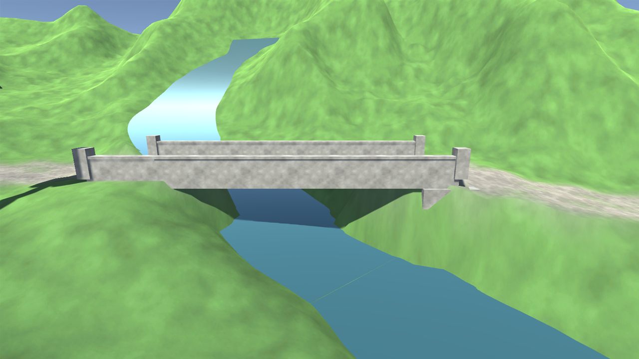 Stone bridge over a river